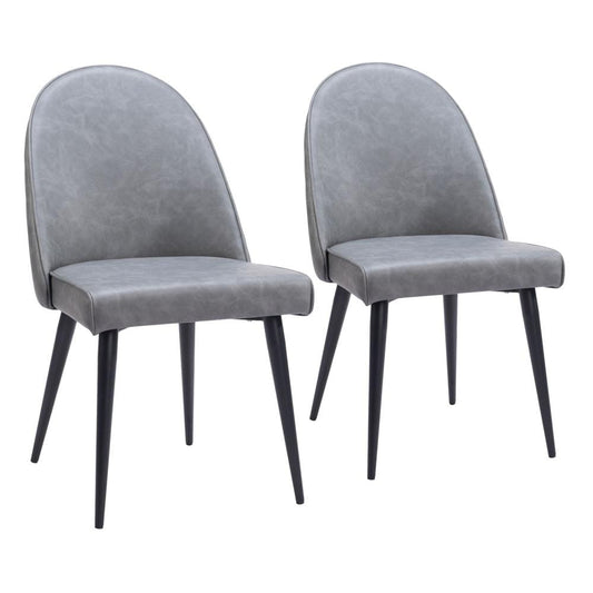 Zuo Modern - Silloth Armless Dining Chair (Set of 2) Gray - 110118 veiw 1