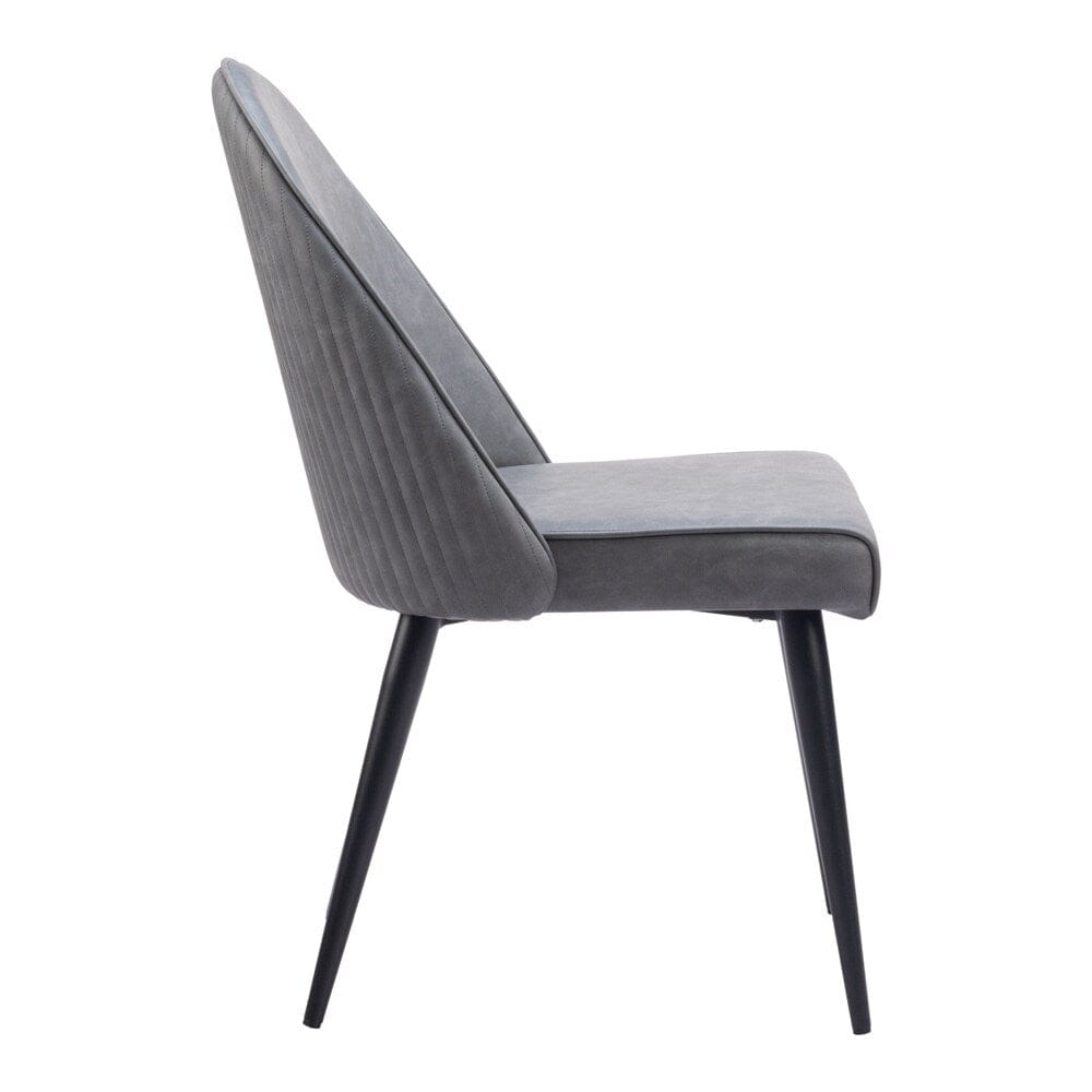 Zuo Modern - Silloth Armless Dining Chair (Set of 2) Gray - 110118 veiw 2
