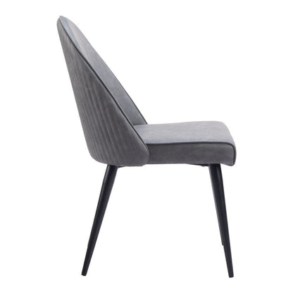 Zuo Modern - Silloth Armless Dining Chair (Set of 2) Gray - 110118 veiw 2