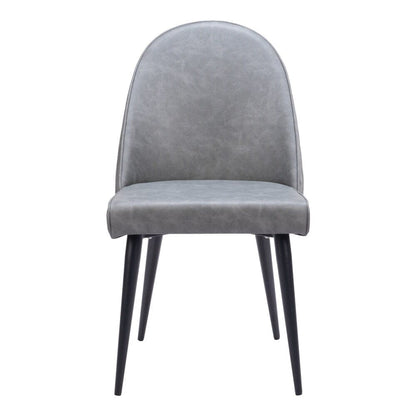 Zuo Modern - Silloth Armless Dining Chair (Set of 2) Gray - 110118 veiw 3