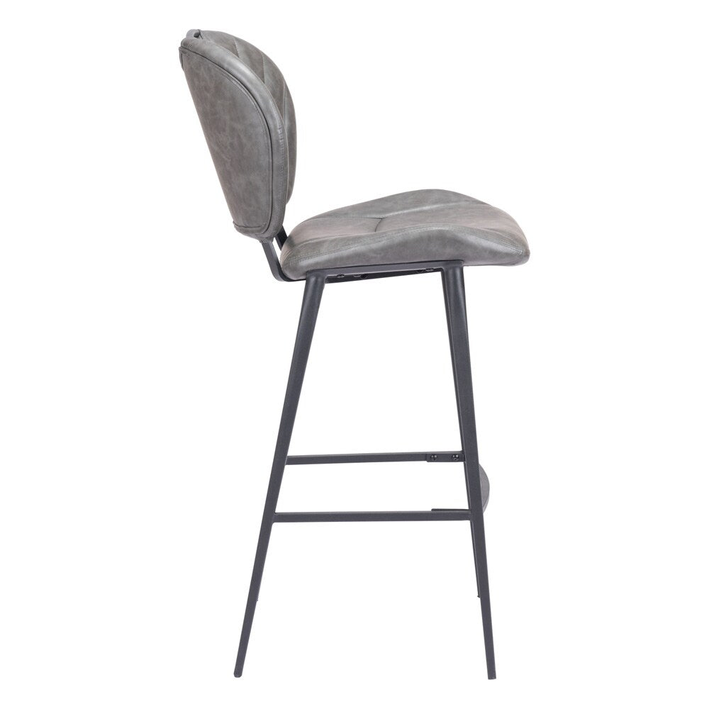 Zuo Modern - Terrence Barstool Vintage Gray - 109340 veiw 2
