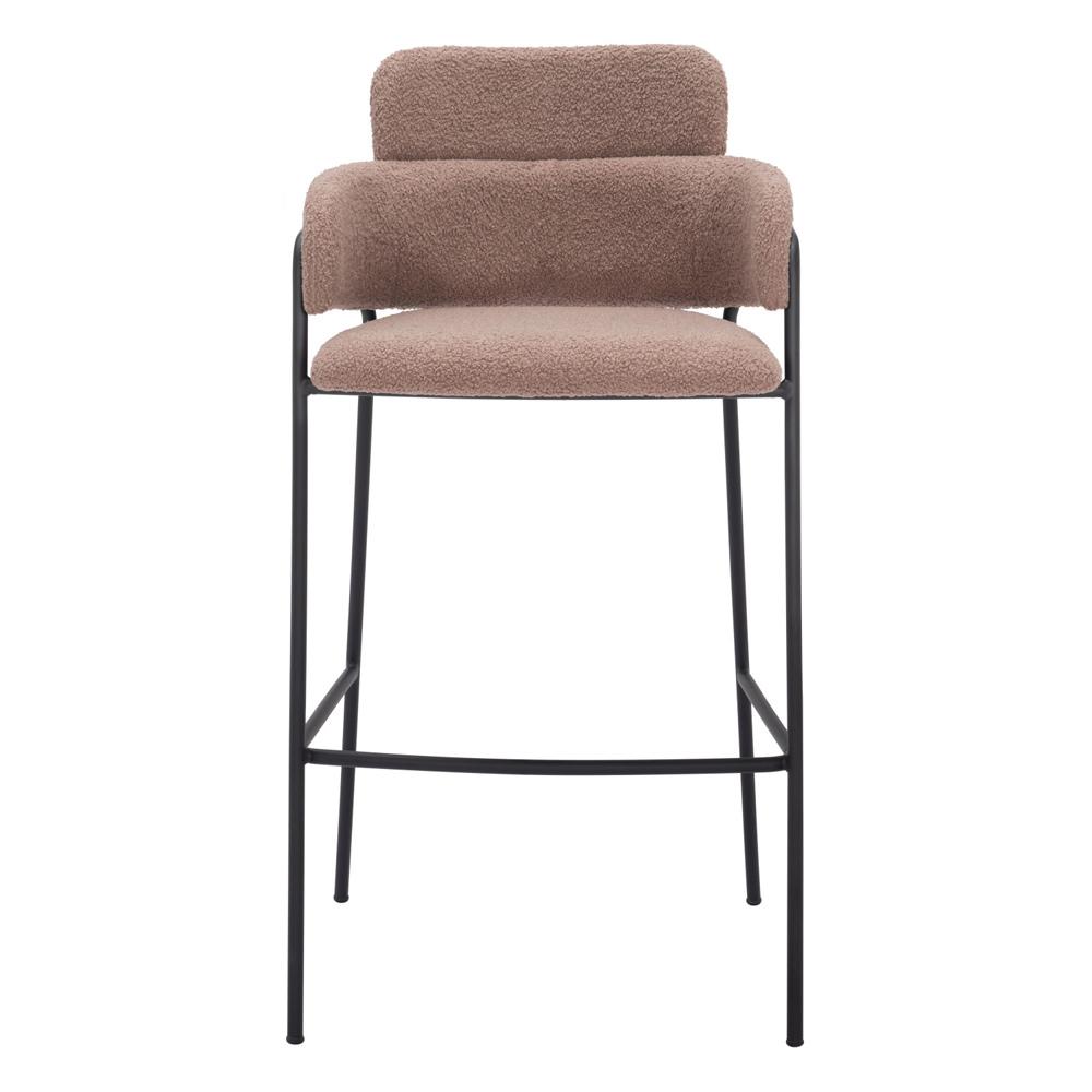 Zuo Modern - Marcel Barstool (Set of 2) Brown - 109668 veiw 3
