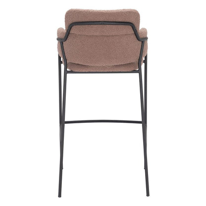 Zuo Modern - Marcel Barstool (Set of 2) Brown - 109668 veiw 4