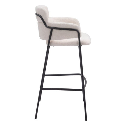 Zuo Modern - Marcel Barstool (Set of 2) Cream - 109667 veiw 2