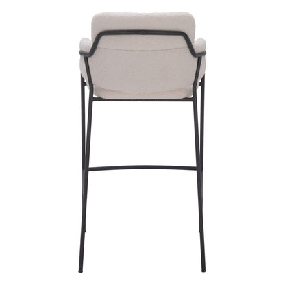 Zuo Modern - Marcel Barstool (Set of 2) Cream - 109667 veiw 4