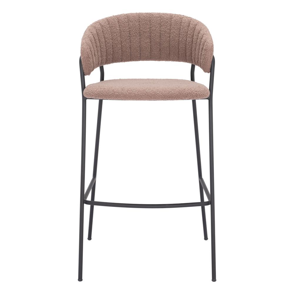 Zuo Modern - Josephine Barstool (Set of 2) Brown - 109674 veiw 3