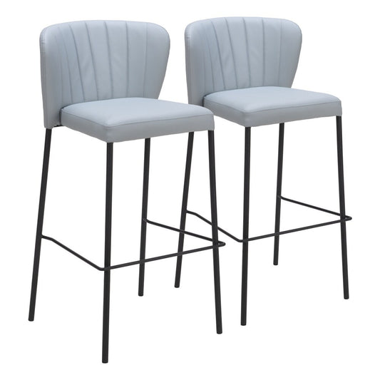 Zuo Modern - Linz Barstool (Set of 2) Gray - 109783 veiw 1