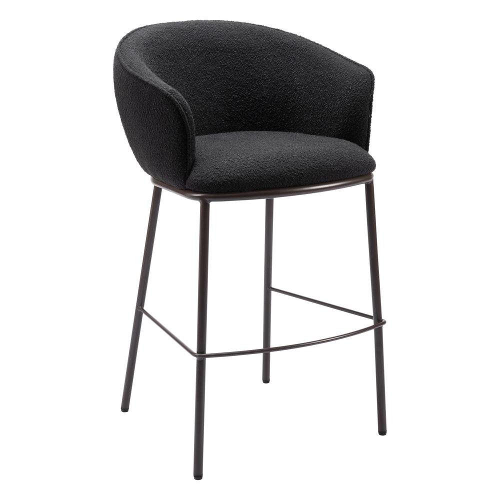 Zuo Modern - Essen Barstool Black & Bronze - 109810 veiw 1