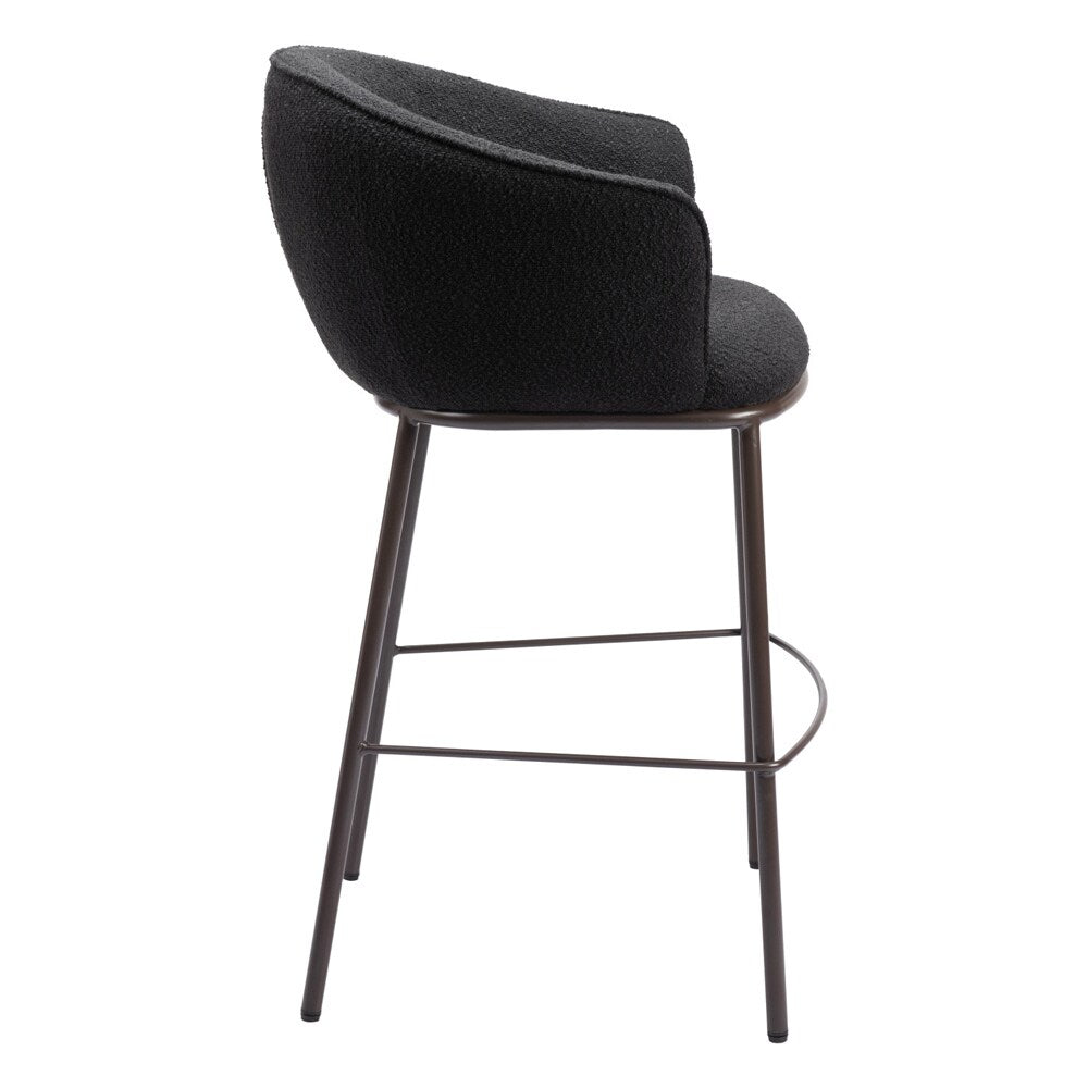 Zuo Modern - Essen Barstool Black & Bronze - 109810 veiw 2