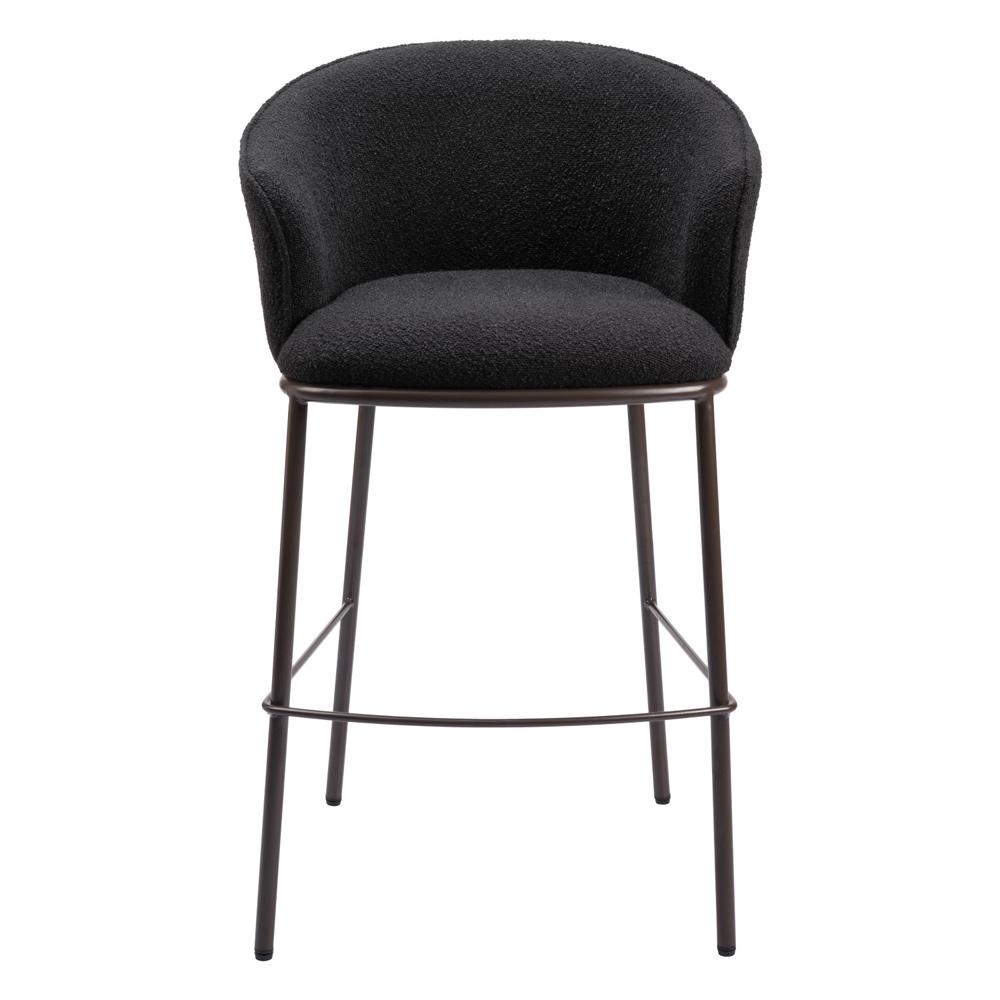 Zuo Modern - Essen Barstool Black & Bronze - 109810 veiw 3
