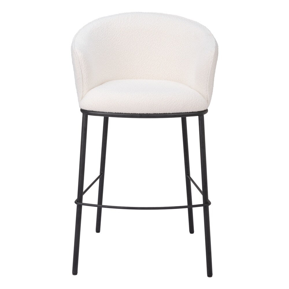 Zuo Modern - Essen Barstool Ivory - 109808 veiw 3