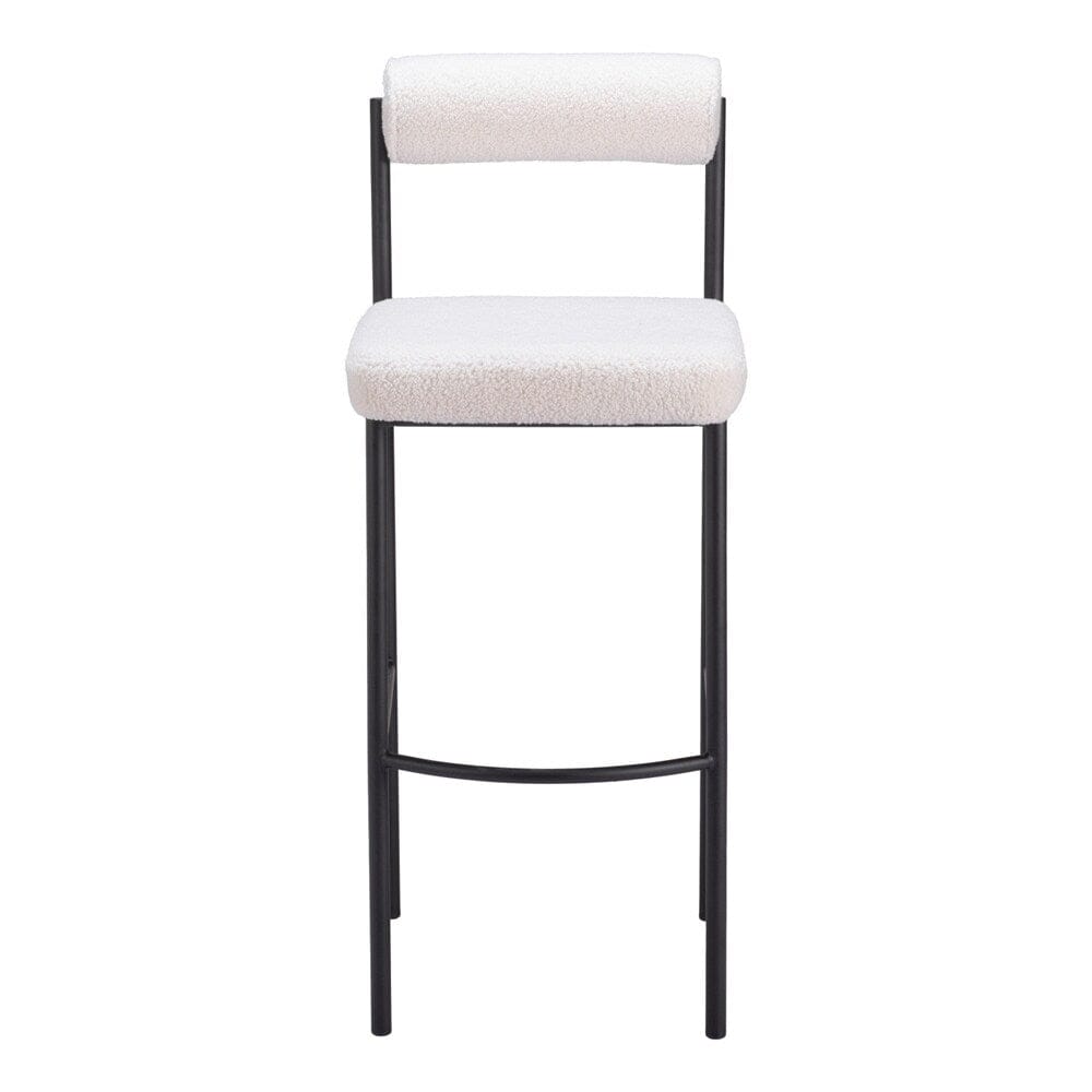 Zuo Modern - Livorno Barstool (Set of 2) Ivory - 109812 veiw 3