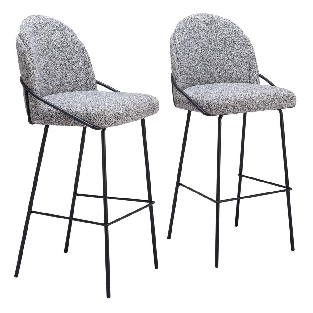 Zuo Modern - Jambi Barstool (Set of 2) Black & White - 109968 veiw 1