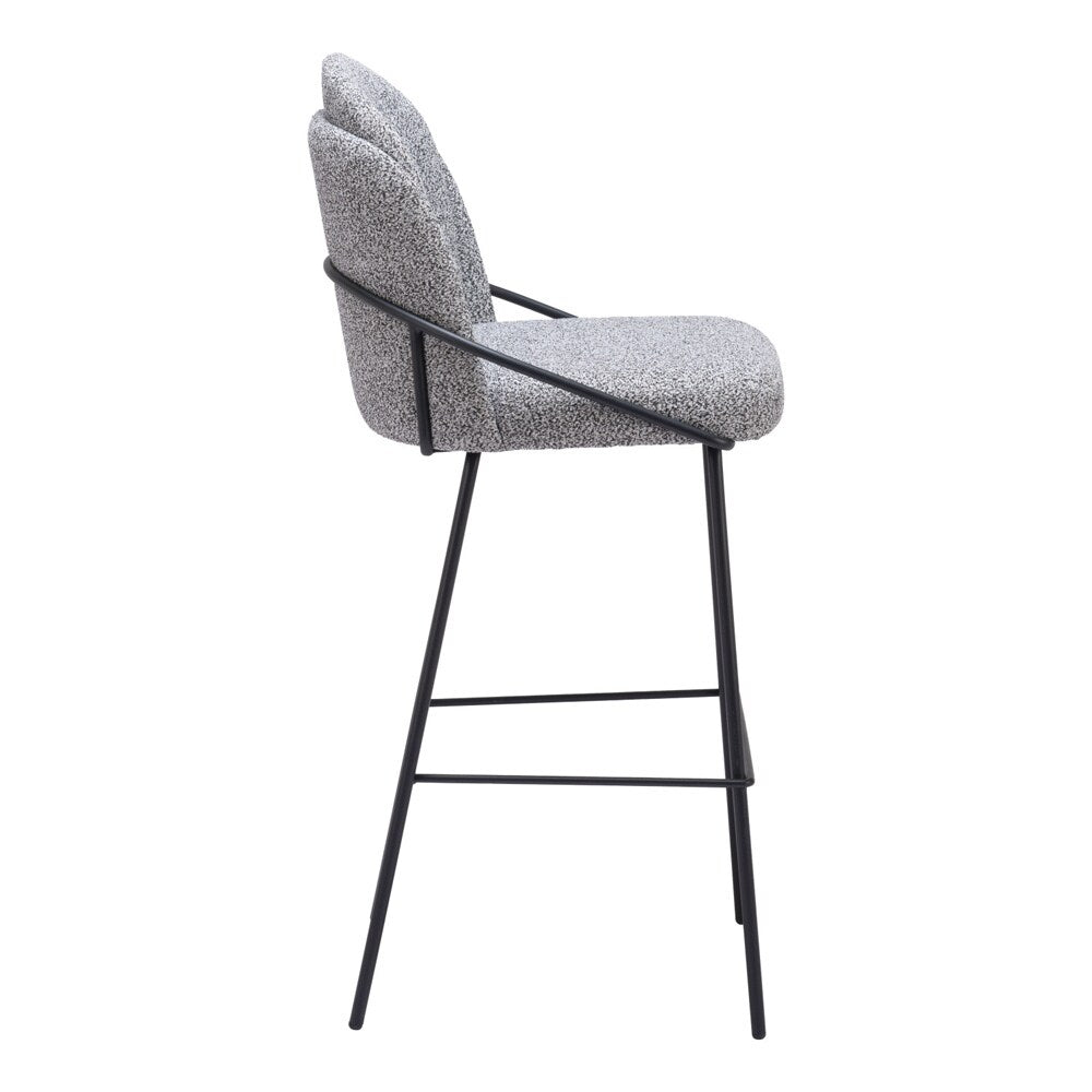 Zuo Modern - Jambi Barstool (Set of 2) Black & White - 109968 veiw 2