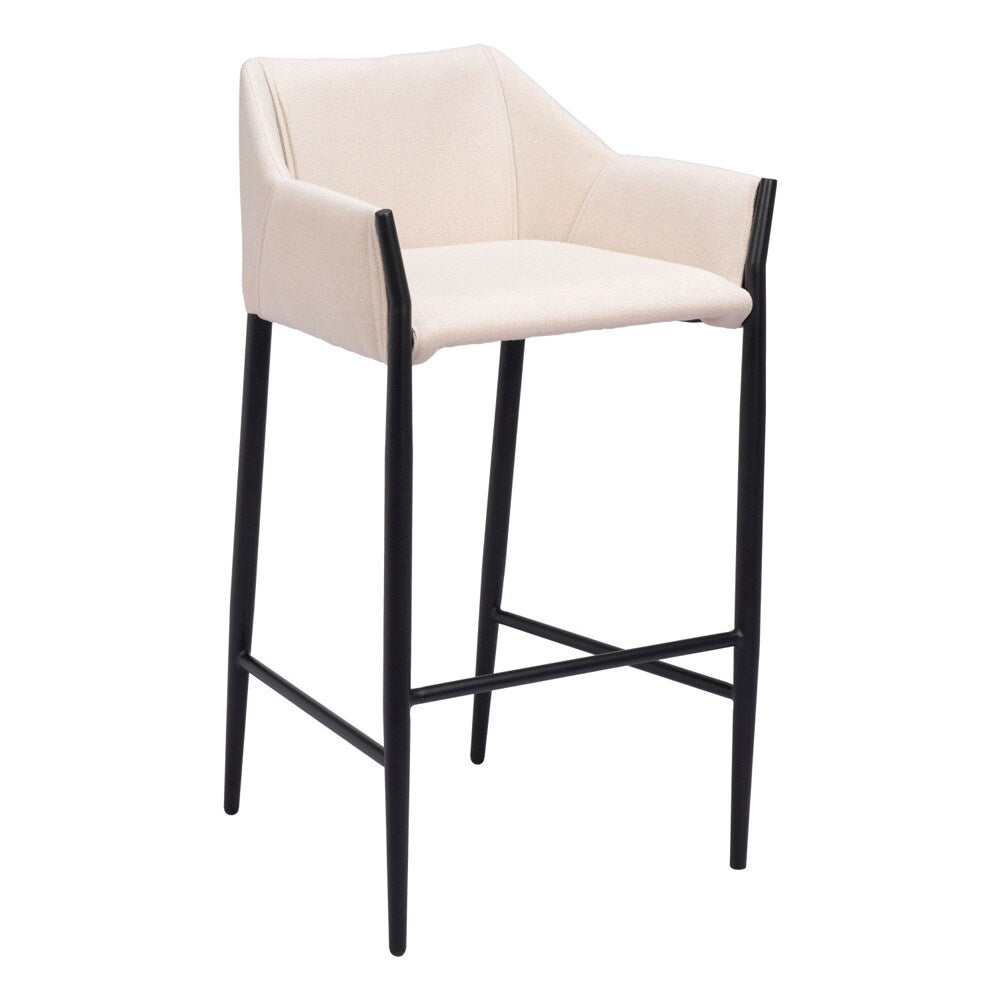 Zuo Modern - Andover Barstool Beige - 110170 veiw 1