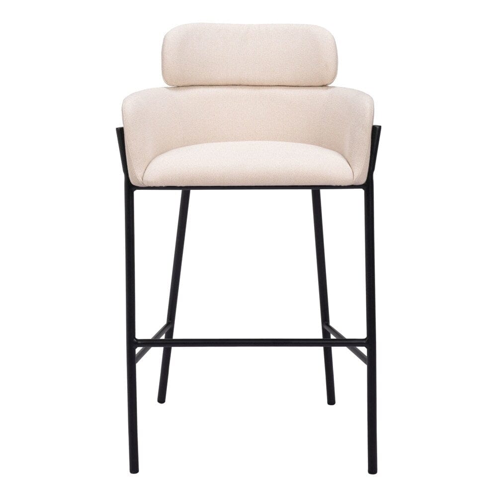 Zuo Modern - Bremor Barstool Beige - 110174 veiw 3