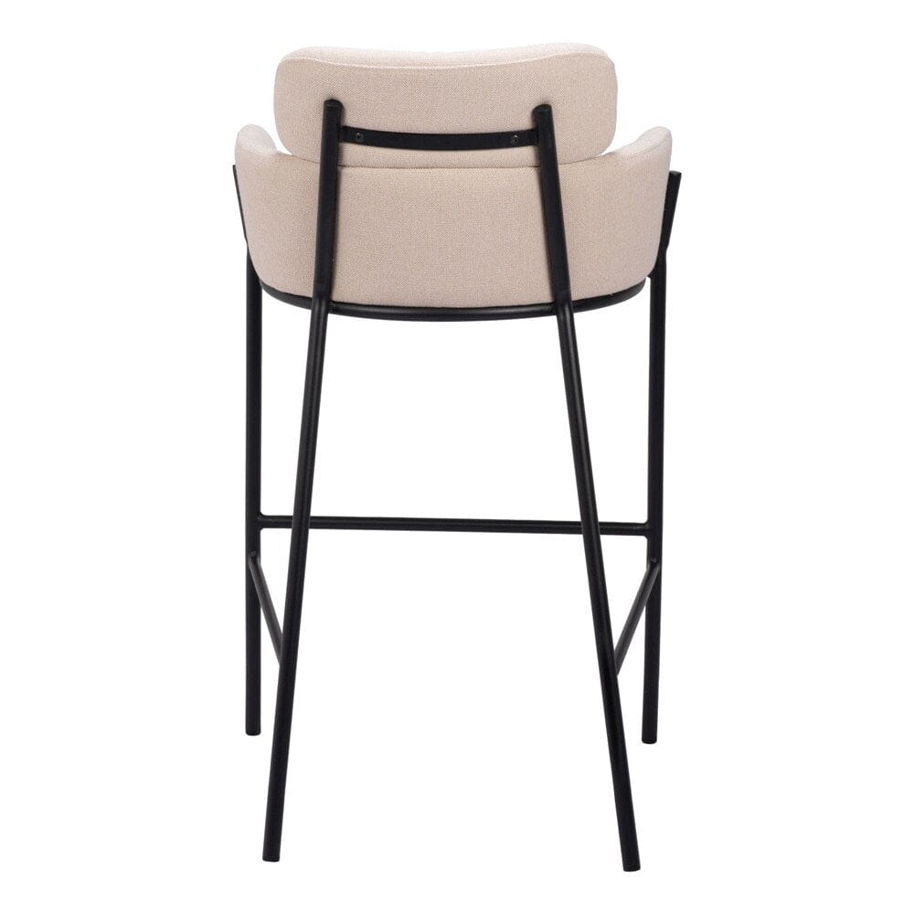 Zuo Modern - Bremor Barstool Beige - 110174 veiw 4