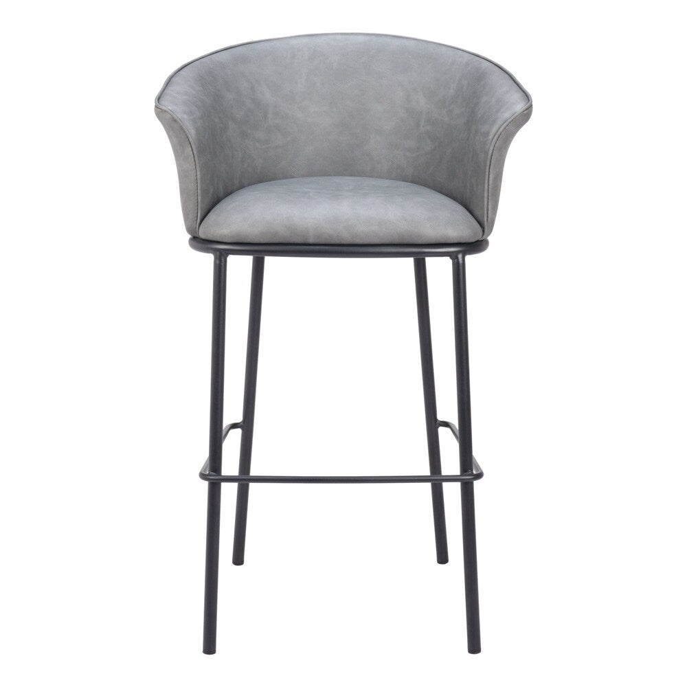 Zuo Modern - Garston Barstool Gray - 110177 veiw 3