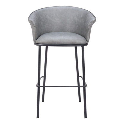 Zuo Modern - Garston Barstool Gray - 110177 veiw 3