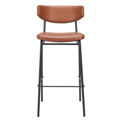 Zuo Modern - Charon Barstool (Set of 2) Vintage Brown - 110260 veiw 3