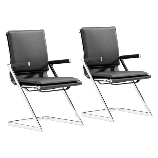 Zuo Modern - Lider Plus Conference Chair (Set of 2) Black - 215210 veiw 1