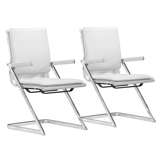 Zuo Modern - Lider Plus Conference Chair (Set of 2) White - 215211 veiw 1