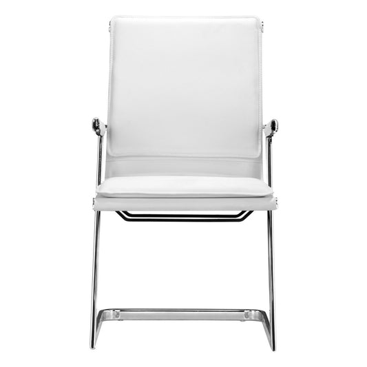Zuo Modern - Lider Plus Conference Chair (Set of 2) White - 215211 veiw 3
