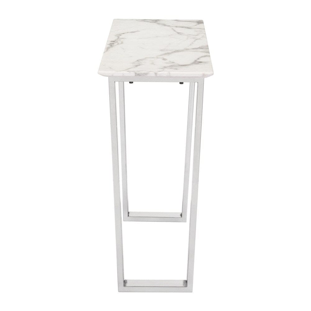 Zuo Modern - Atlas Console Table White & Silver - 100709 veiw 2