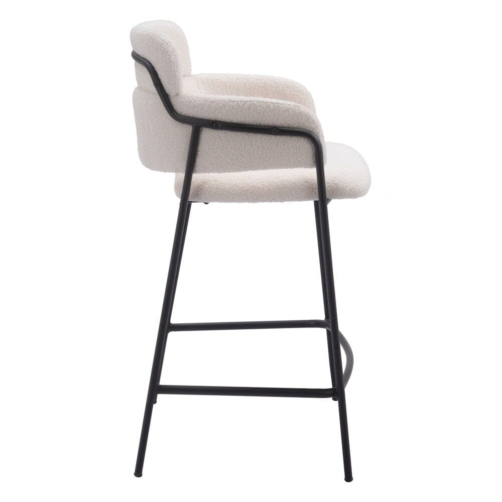 Zuo Modern - Marcel Counter Stool (Set of 2) Cream - 109665 veiw 2
