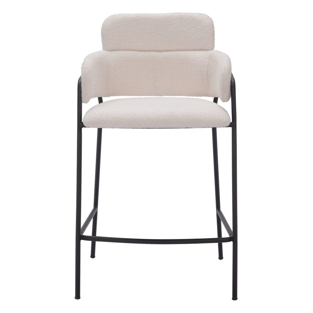 Zuo Modern - Marcel Counter Stool (Set of 2) Cream - 109665 veiw 3