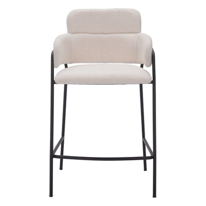 Zuo Modern - Marcel Counter Stool (Set of 2) Cream - 109665 veiw 3