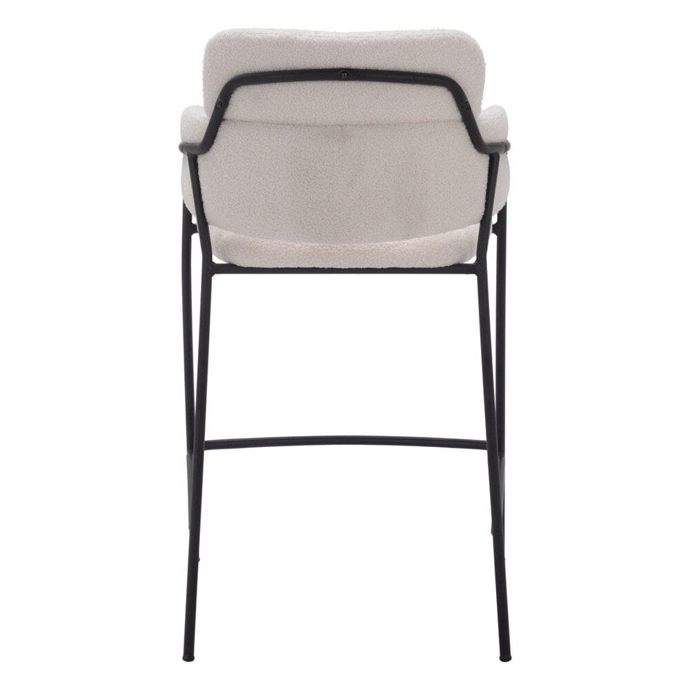 Zuo Modern - Marcel Counter Stool (Set of 2) Cream - 109665 veiw 4