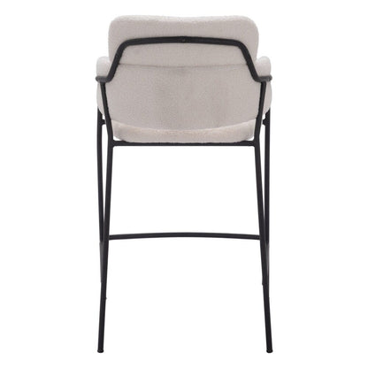 Zuo Modern - Marcel Counter Stool (Set of 2) Cream - 109665 veiw 4