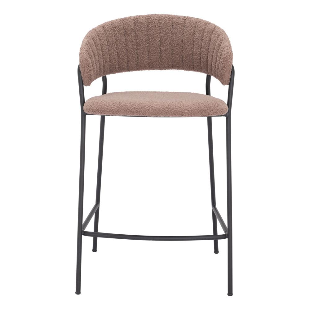 Zuo Modern - Josephine Counter Stool (Set of 2) Brown - 109672 veiw 3