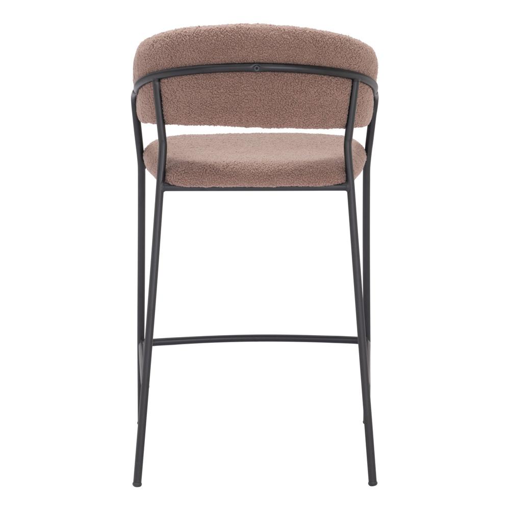 Zuo Modern - Josephine Counter Stool (Set of 2) Brown - 109672 veiw 4