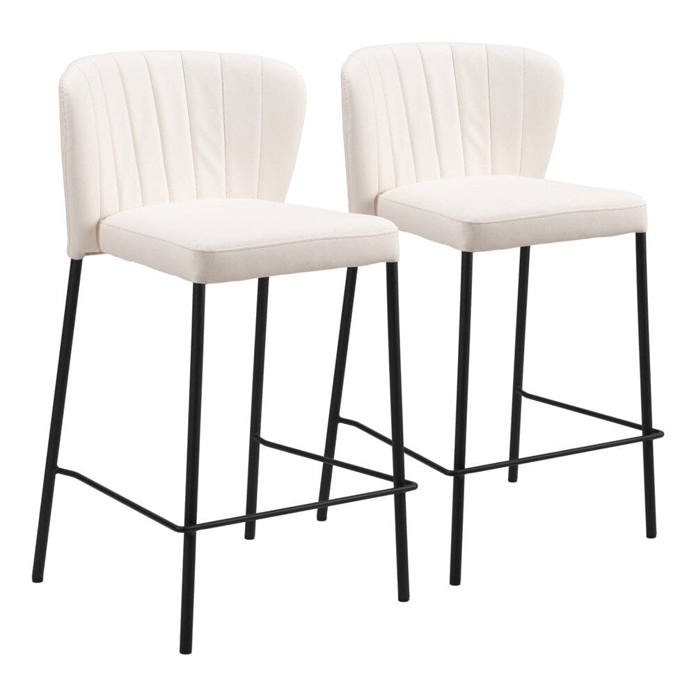 Zuo Modern - Linz Counter Stool (Set of 2) Cream - 109780 veiw 1