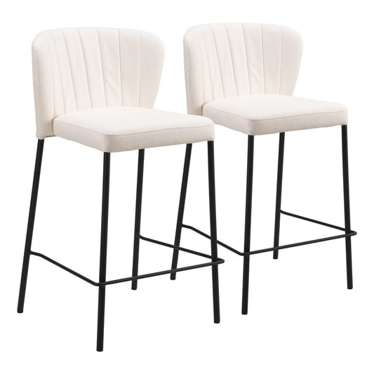 Zuo Modern - Linz Counter Stool (Set of 2) Cream - 109780 veiw 1