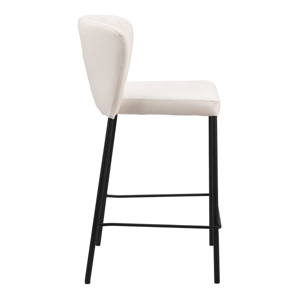 Zuo Modern - Linz Counter Stool (Set of 2) Cream - 109780 veiw 2