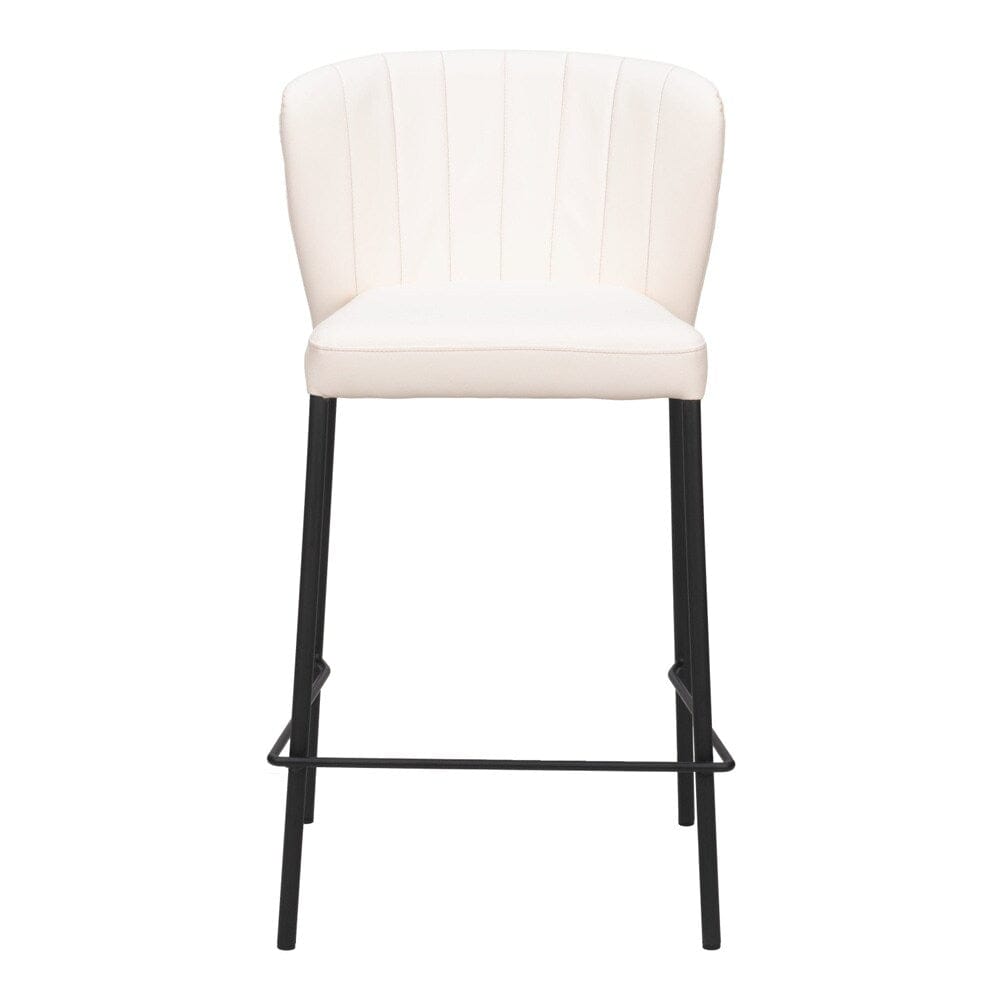 Zuo Modern - Linz Counter Stool (Set of 2) Cream - 109780 veiw 3