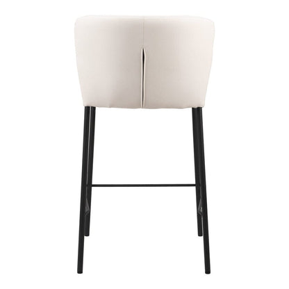Zuo Modern - Linz Counter Stool (Set of 2) Cream - 109780 veiw 4