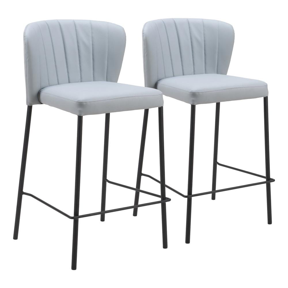 Zuo Modern - Linz Counter Stool (Set of 2) Gray - 109781 veiw 1