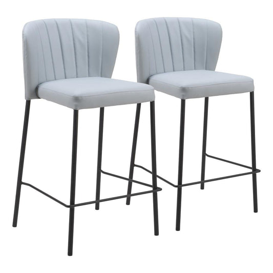 Zuo Modern - Linz Counter Stool (Set of 2) Gray - 109781 veiw 1