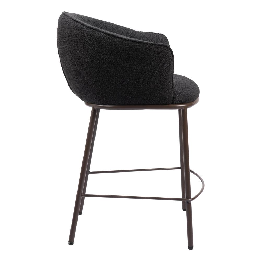 Zuo Modern - Essen Counter Stool Black & Bronze - 109809 veiw 2