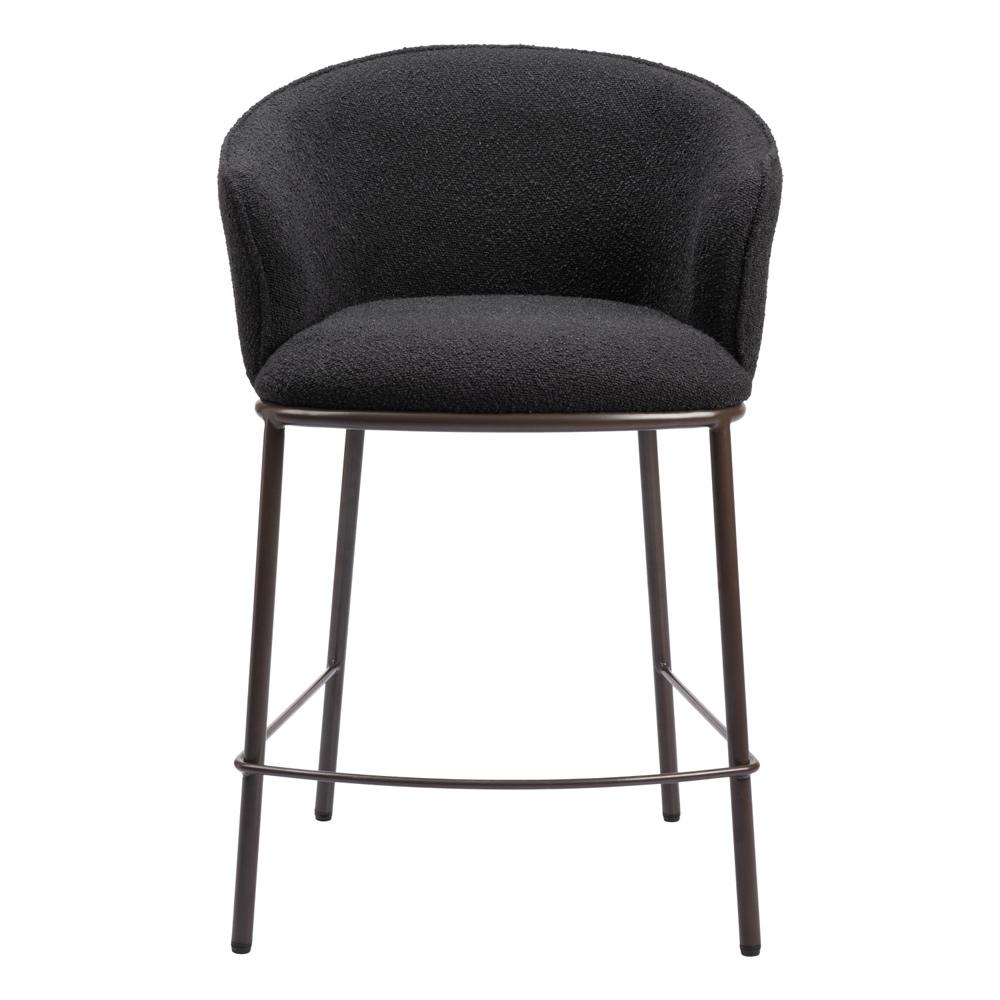 Zuo Modern - Essen Counter Stool Black & Bronze - 109809 veiw 3