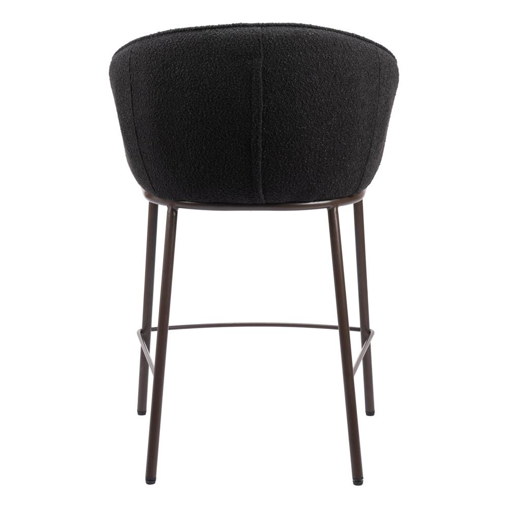 Zuo Modern - Essen Counter Stool Black & Bronze - 109809 veiw 4