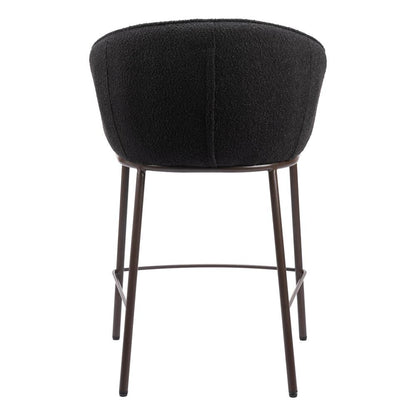 Zuo Modern - Essen Counter Stool Black & Bronze - 109809 veiw 4