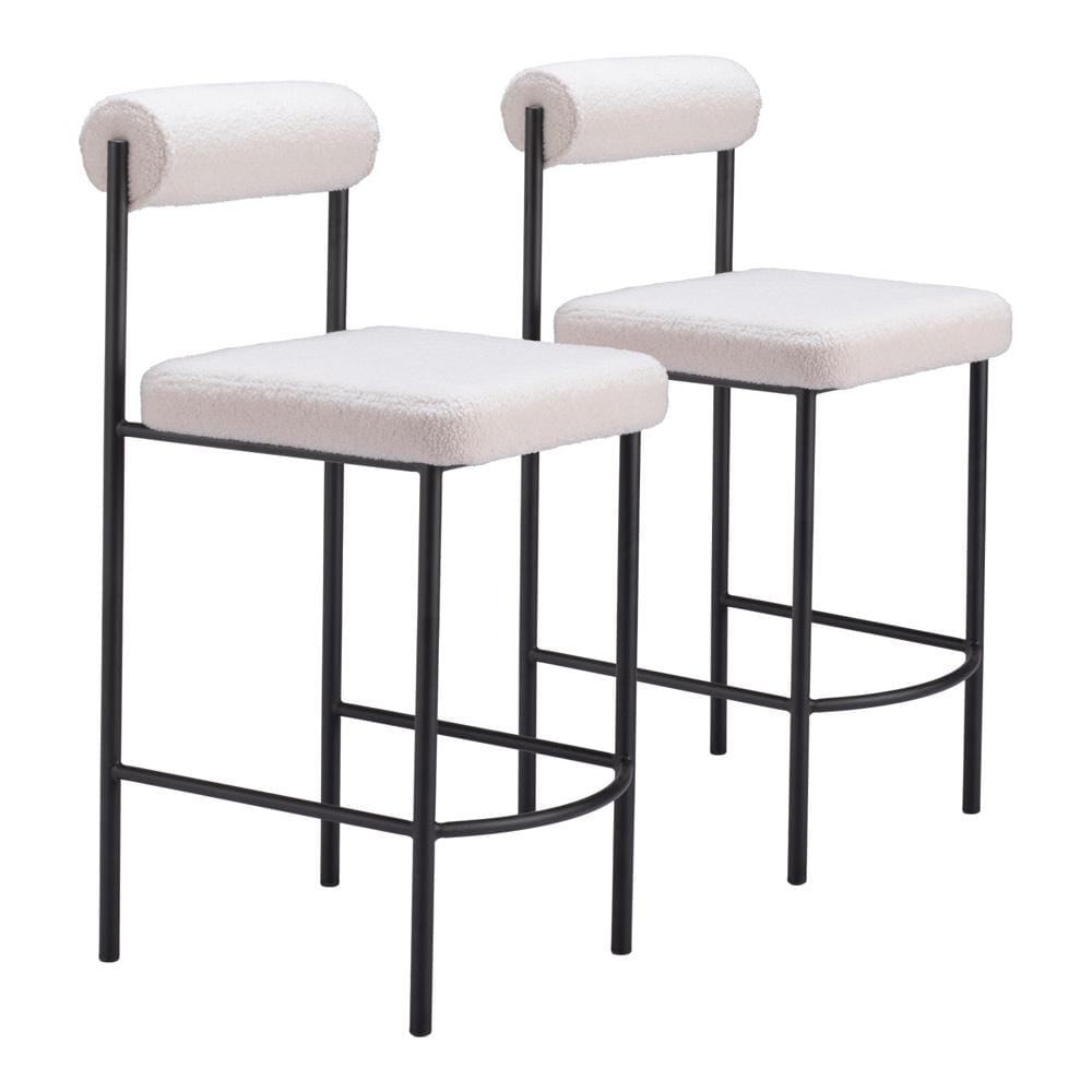 Zuo Modern - Livorno Counter Stool (Set of 2) Ivory - 109811 veiw 1