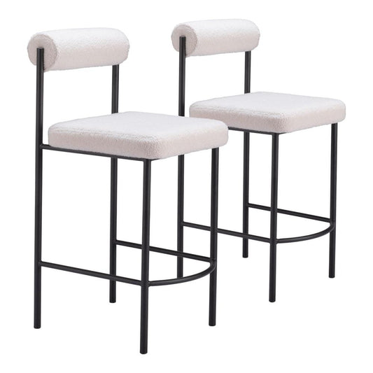 Zuo Modern - Livorno Counter Stool (Set of 2) Ivory - 109811 veiw 1
