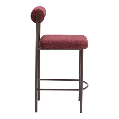 Zuo Modern - Livorno Counter Stool (Set of 2) Red & Bronze - 109813 veiw 2