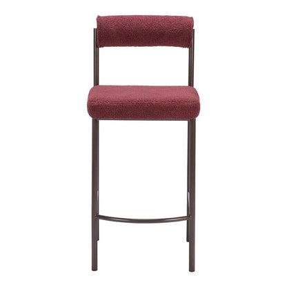 Zuo Modern - Livorno Counter Stool (Set of 2) Red & Bronze - 109813 veiw 3